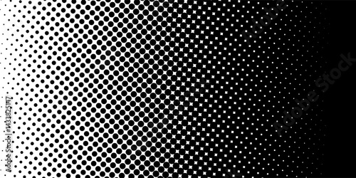 Wallpaper Mural Background with monochrome dotted texture. Polka dot pattern template. vector ilustration Torontodigital.ca