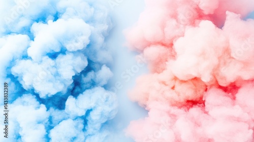 Pastel Smoke Clouds Abstract Background