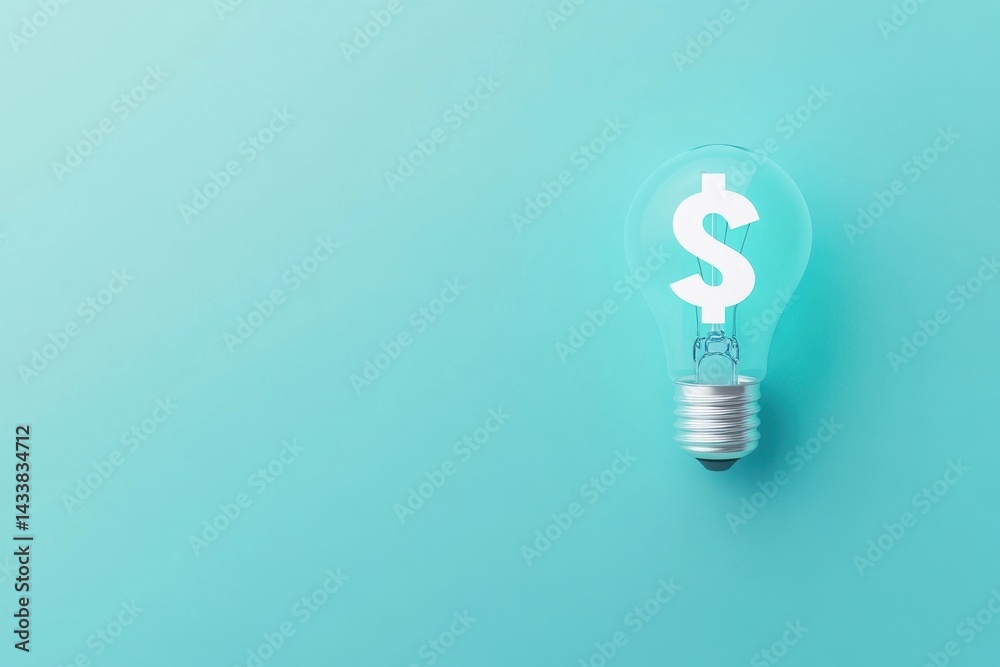 Conceptual image of a lightbulb with a dollar sign, representing financial ideas and solutions. Conceptual image of a lightbulb with a dollar sign, representing financial ideas and solutions.