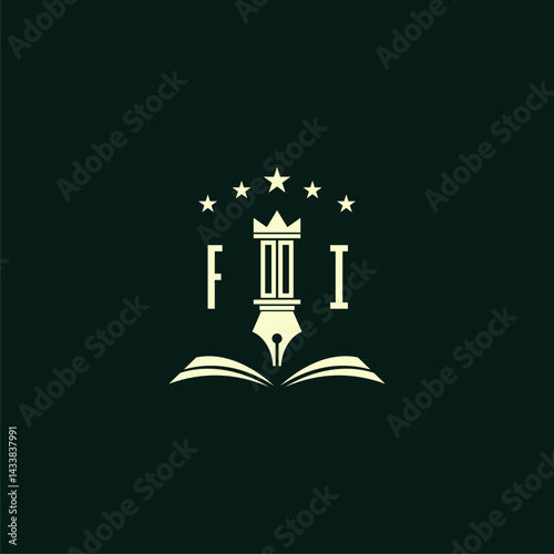 initials design modern legal attorney law firm lawyer advocate consultancy business logo vector