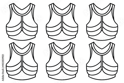 Chest tubes surgical care Line art