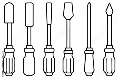 Chisels Shape Mastery Line art