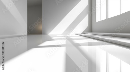 Bright White Modern Room Interior Design