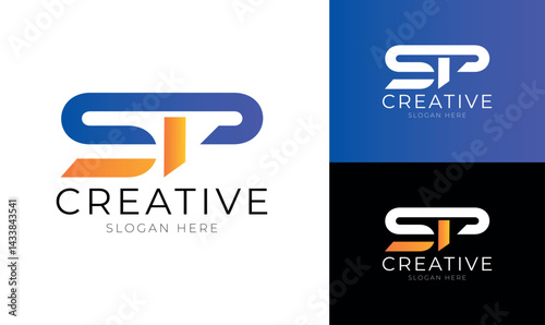 Letter SP Initail Logo.