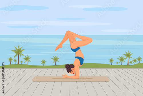 Girl doing yoga 2.