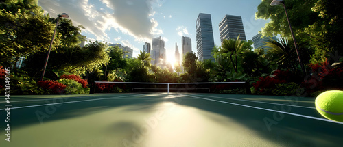 Urban Tennis Court Oasis (1) photo