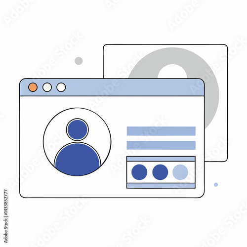 Modern Profile Design User Interface Icon Branding