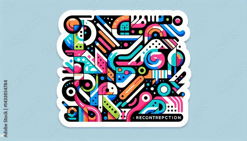 Fototapeta premium Future Energy Creative Stickers