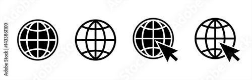 Website Icon. www icon, vector 10 eps.