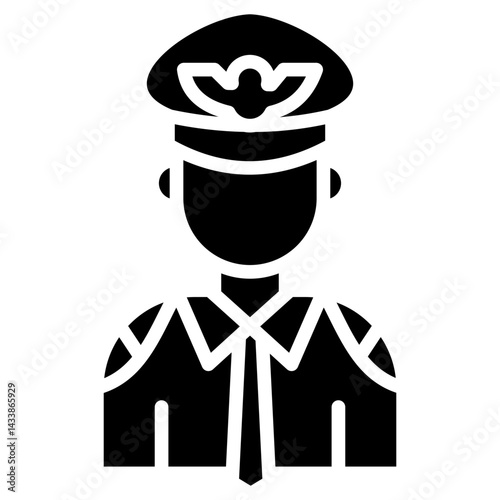 Pilot glyph icon