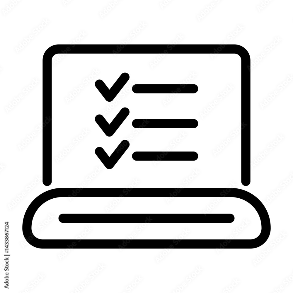 Survey thin line icons Survey thin line icons