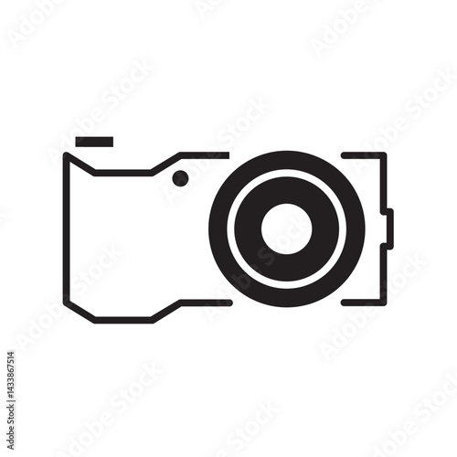 digital photo camera glyph
