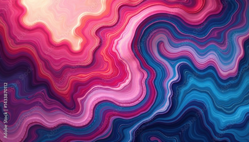Fototapeta premium Fluid marble swirls, endless color variations, contemporary, wave, paint