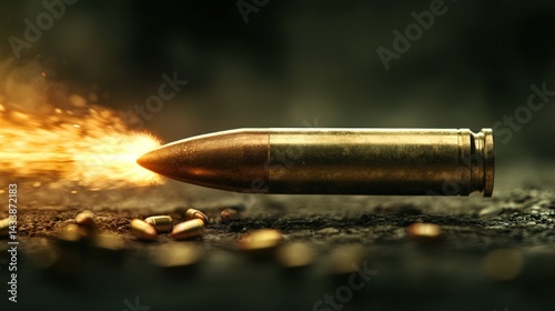 Fiery bullet in motion (1)