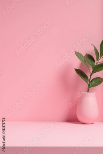 Wallpaper Mural Pale pink backdrop, minimalist empty tabletop, minimal, backdrop Torontodigital.ca