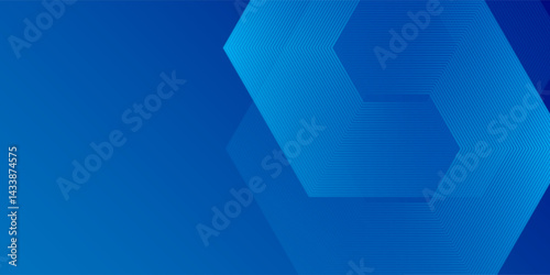 Blue Tech Finance Fintech Background Abstract Pixel Pattern. Hexagon Business Tech Modern Abstract Art Design