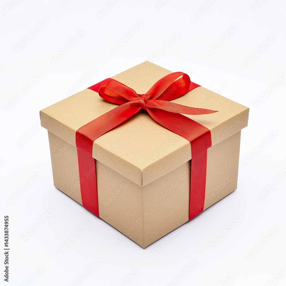 Fototapeta premium Gift Box with Red Ribbon (33)