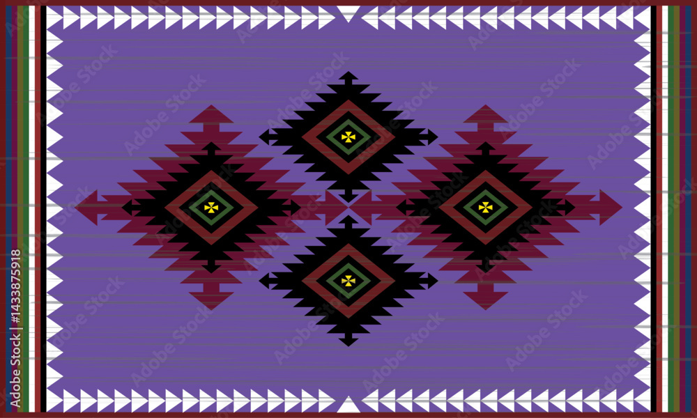 vintage postage stamp. geometric pattern for carpet, wallpaper, clothing.