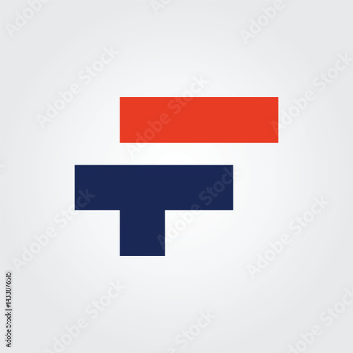 Lettering F initial logo 5 icon design illustration