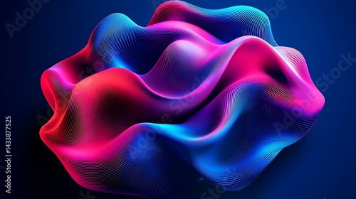 Abstract Neon Wave Form.