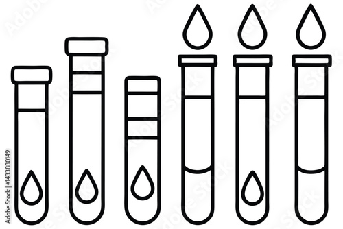 Blood test kits Home Use Line art