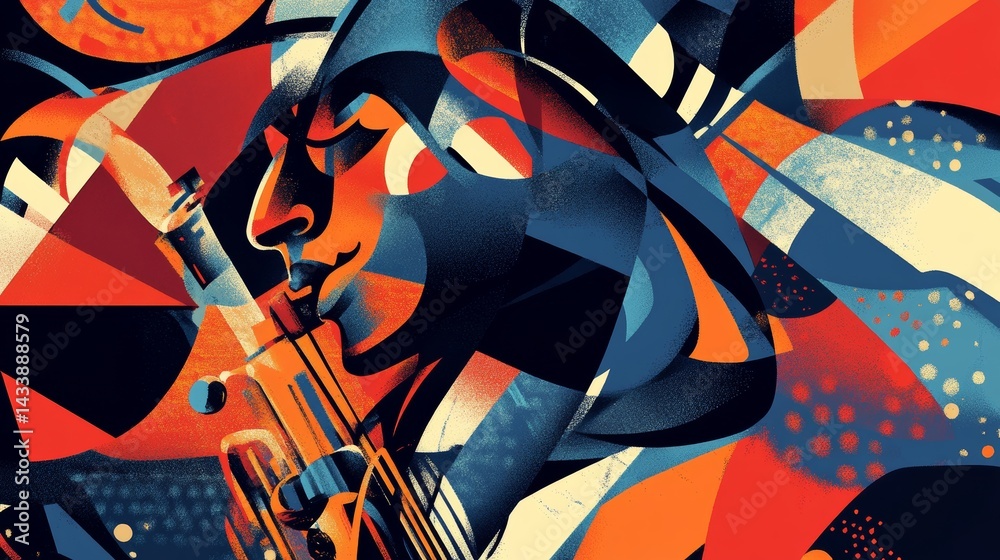 Obraz premium graphic design for the world of jazz