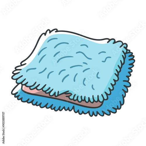 fuzzy blanket icon, fuzzy blanket vector illustration-simple illustration of fuzzy blanket, perfect for fuzzy blanket logos and icons