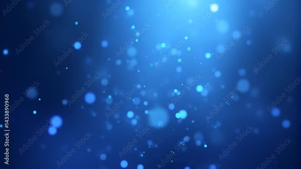 Abstract blue bokeh background