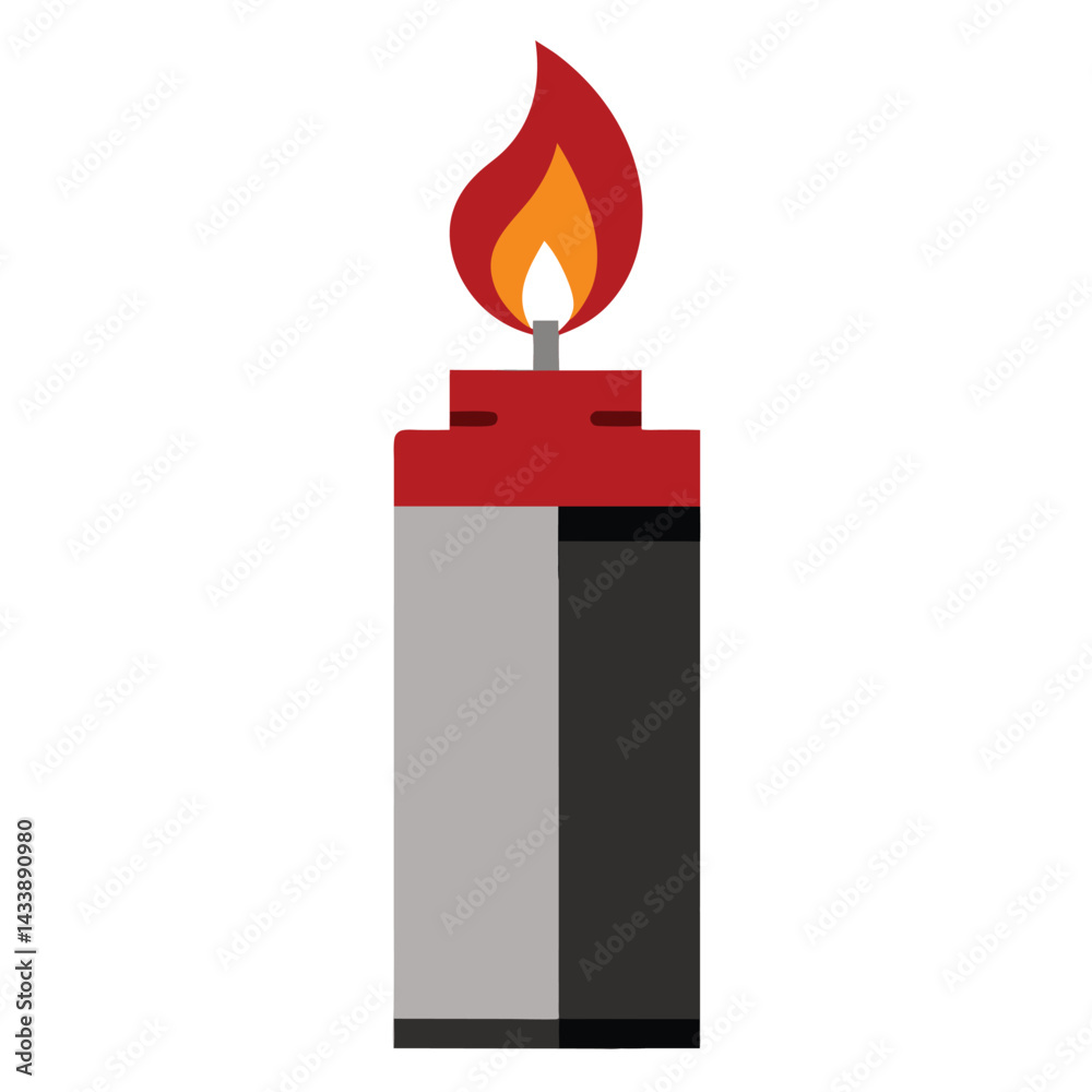 Obraz premium Lighter icon. Flat illustration of lighter vector icon for web design