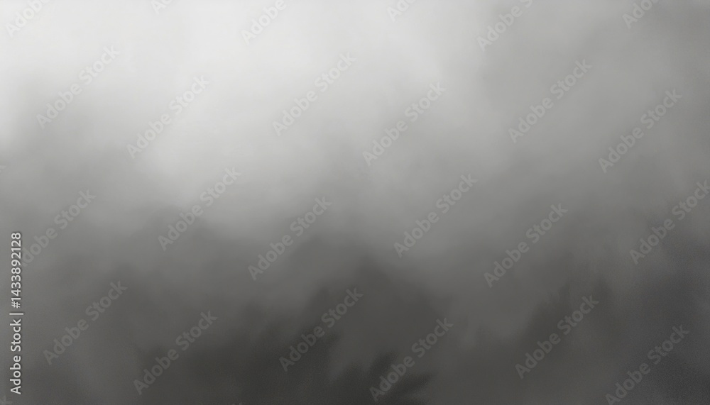 Fototapeta premium Mysterious fog rolling over mountain range nature landscape atmospheric conditions serene viewpoint evoking wonder