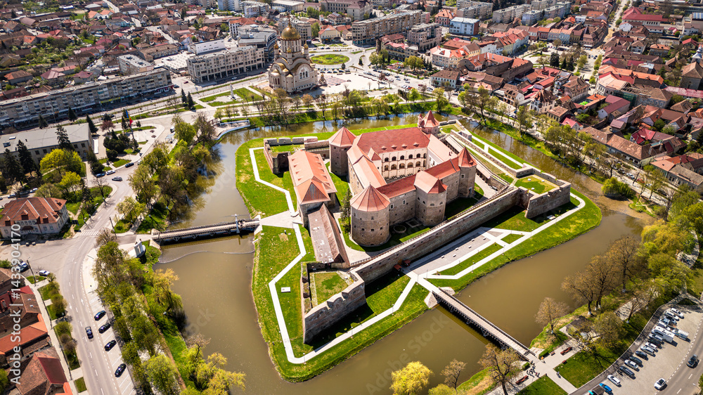 Fagaras cityscape, Romania