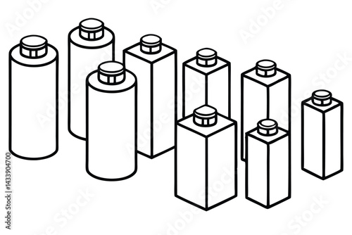 Capacitors Circuit Power Line art