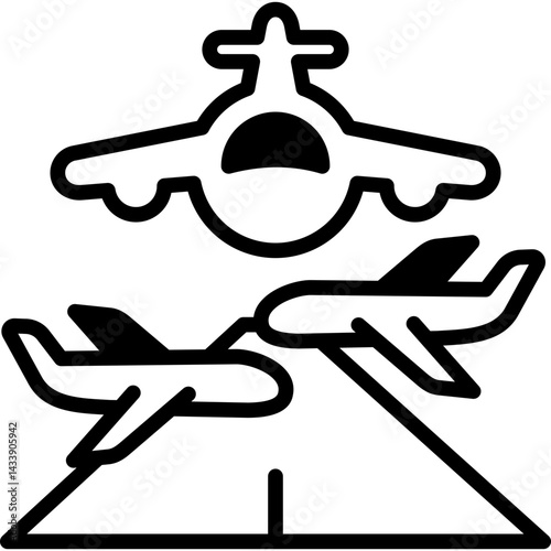Airport Hub mixed icon