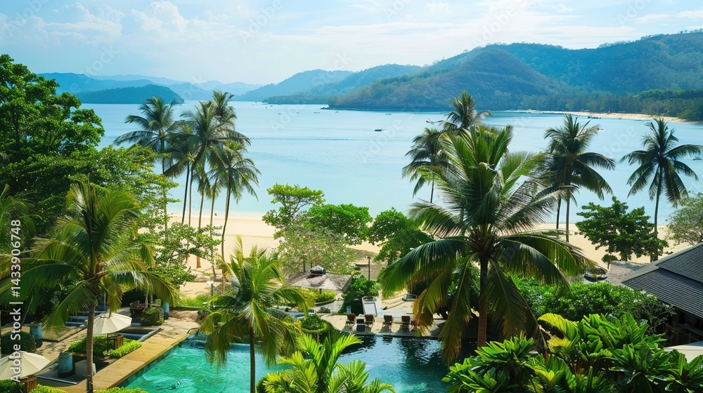 Fototapeta premium Phuket Island, Thailand: A Tropical Paradise of Sun, Sand, and Cultural Riches