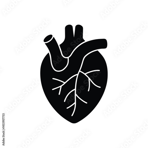 Human Heart Symbolizing Health Icon