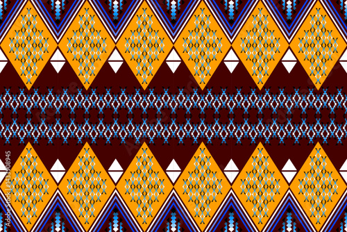 Ethnic fabric design from Southeast Asia, featuring soft pastel yarn and delicate patterns.