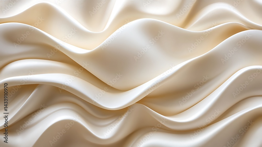 Obraz premium Creamy Silk Waves Texture.