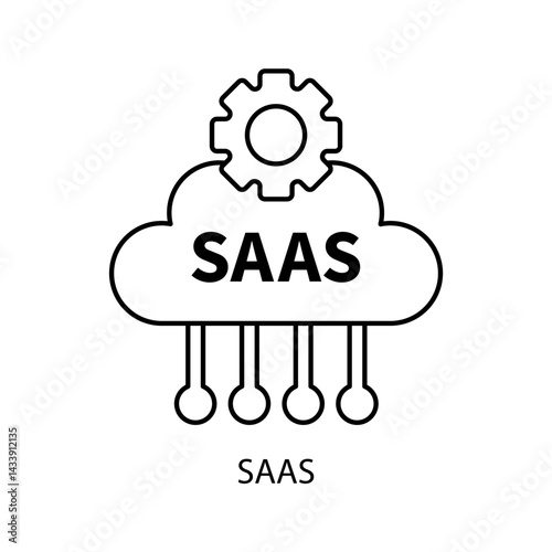 saas icons  symbol vector elements for infographic web