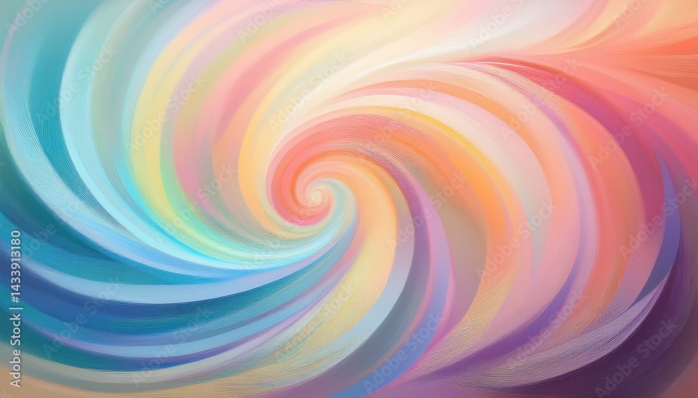 Fototapeta premium Dynamic swirl of colors abstract art digital creation artistic environment aesthetic viewpoint vibrant concept for visual impact