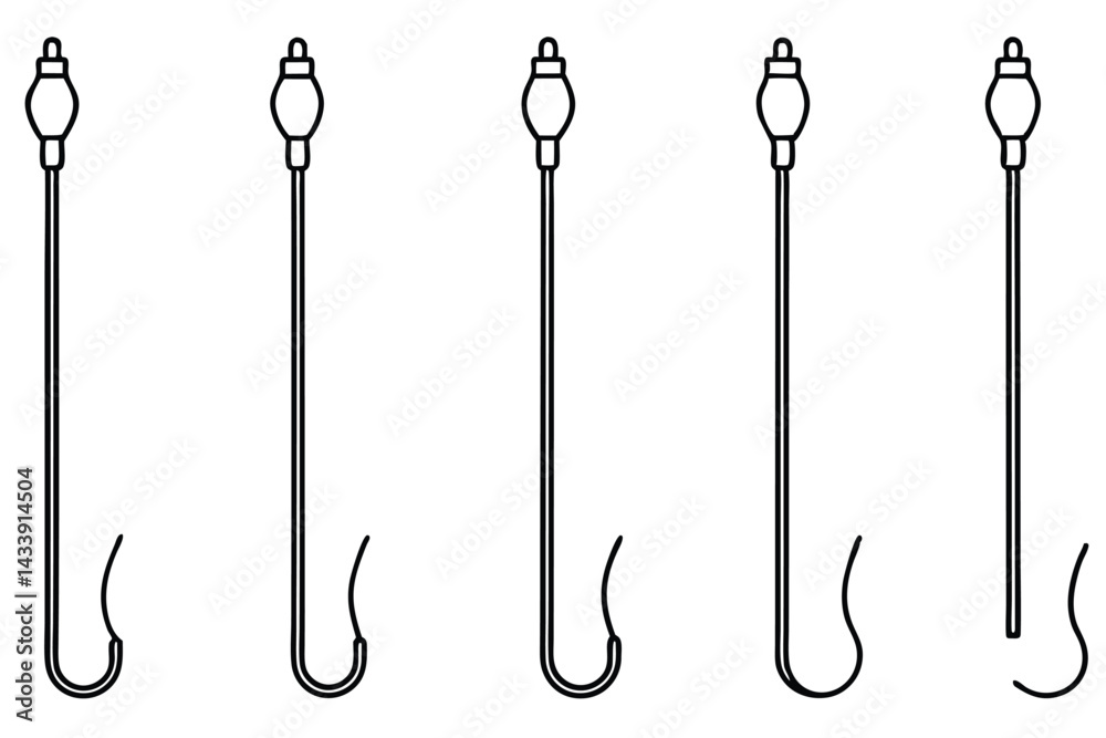 catheters urinary safe usage Line art catheters urinary safe usage Line art