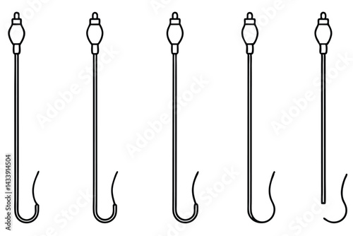 catheters urinary safe usage Line art