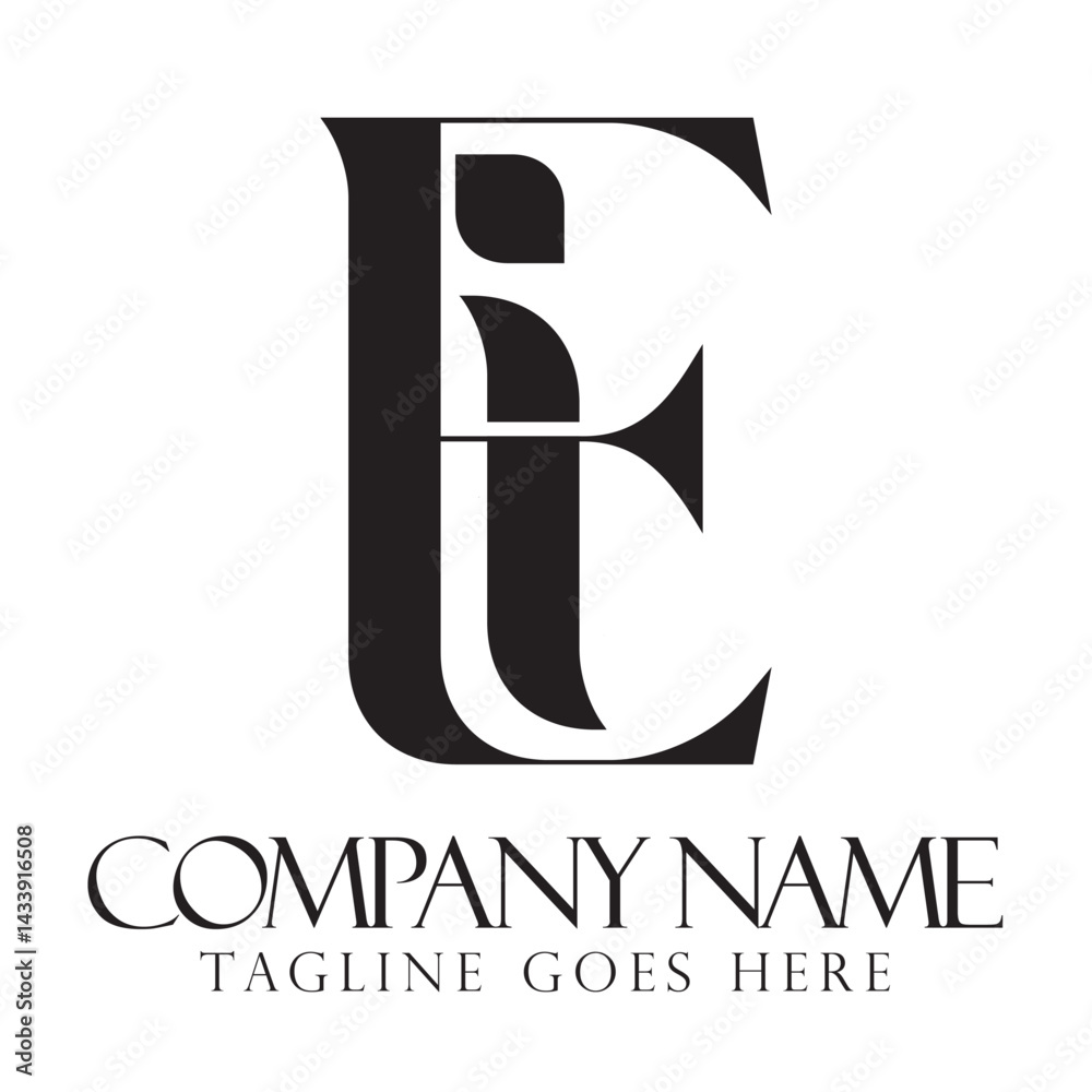 Creative letter EI or IE vector logo design for luxury, fashion, jewelry, boutique, and startup