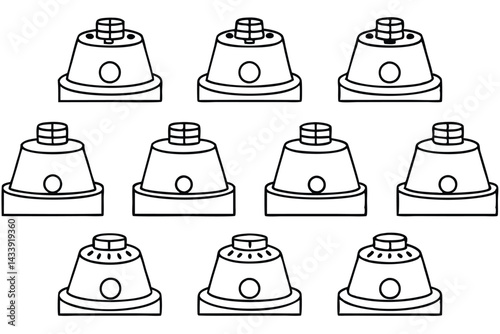Centrifuges High Speed Line Art