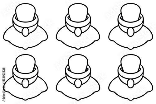 Cervical Collars Injury Relief Line Art