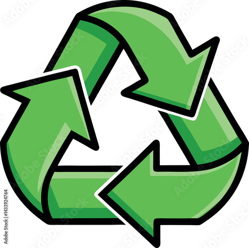 World Environment Day Vector Icon of Recycling – Empowering Eco Sustainability, Global Conservation, and Green Living with a Dynamic, Impactful Design