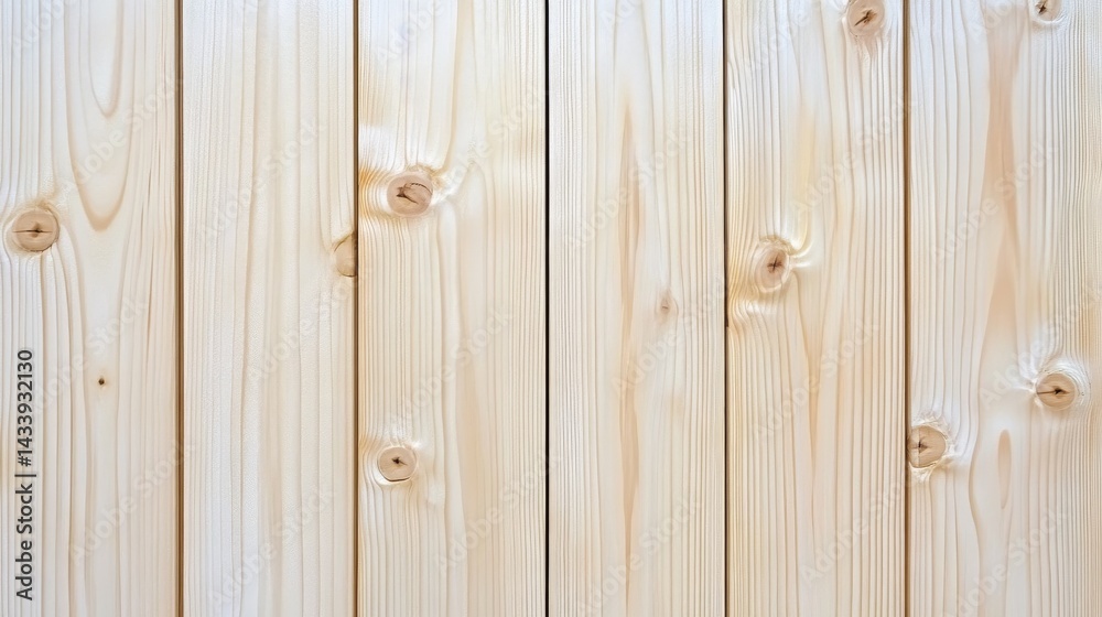 Fototapeta premium Light Wood Paneling Texture Background on wooden background