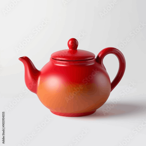 Modern Tea Time: Sleek Teapot with a Warm Aesthetic