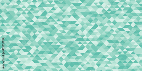 Abstract geometric white and pest background seamless mosaic and low polygon triangle texture wallpaper. Triangle Vector Abstract Geometric Technology seamless pattern. Geometric Retro tiles design.