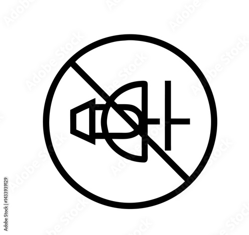 Wireless Signal Blocker Outline Icon