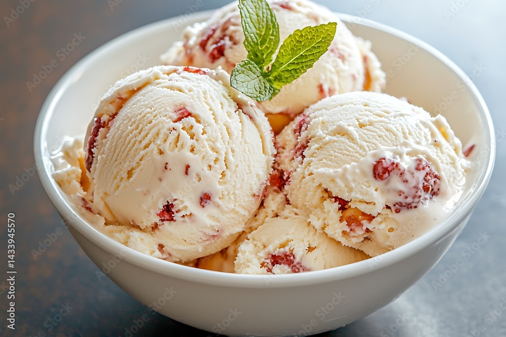 Scoops of Raspberry Ice Cream Scoops of Raspberry Ice Cream